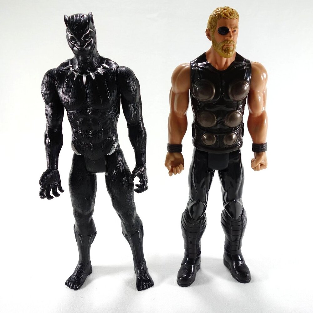 Marvel Infinity War Titan Hero Series Thor & Black Panther Loose Action Figures